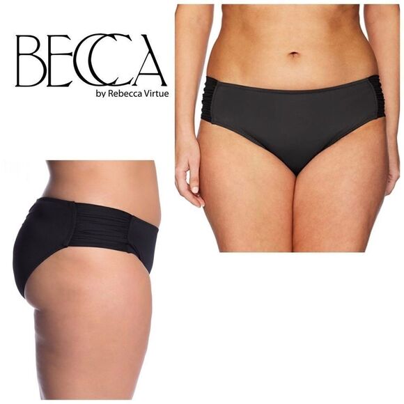 BECCA plus size bikini bottom. NWT - Picture 1 of 8